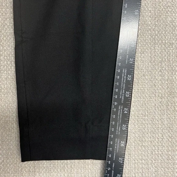 Everlane Dress Pants The‎ Side-Zip Ankle Stretch Cotton Work Womens Black Size 6 - Picture 14 of 15